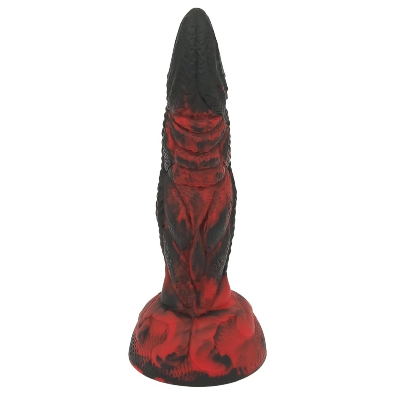 OgazR Hell Dong- barázdált dildó - 20 cm (piros) 117839 termék bemutató kép