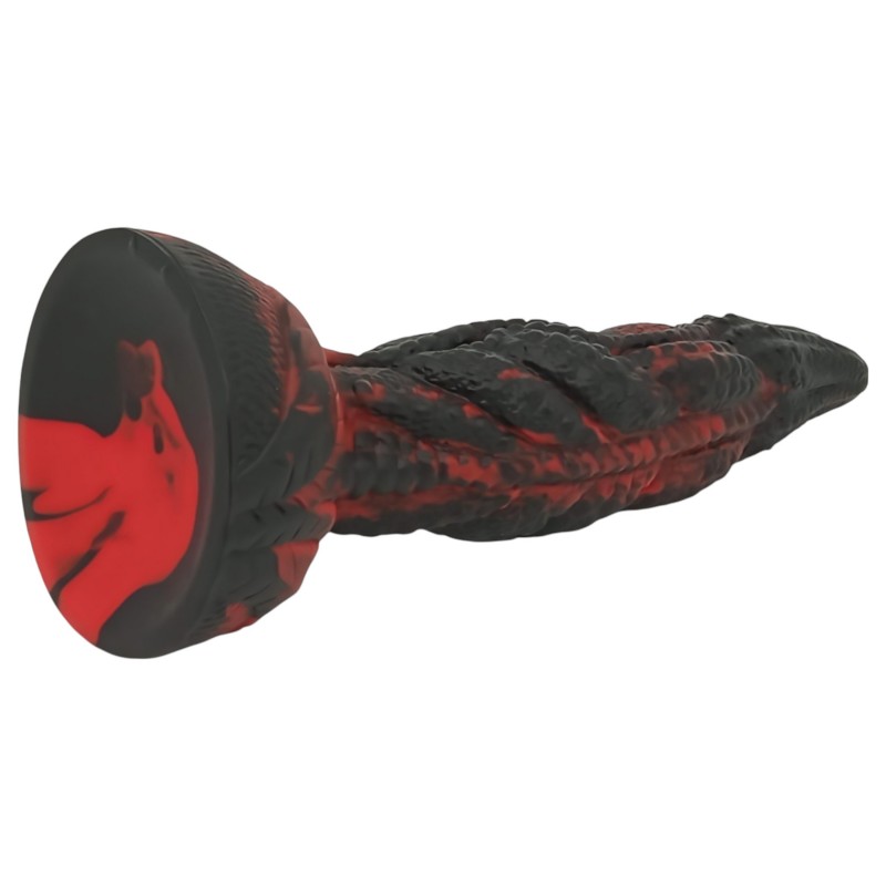 OgazR Hell Dong- barázdált dildó - 20 cm (piros) 117841 termék bemutató kép