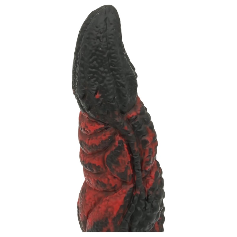 OgazR Hell Dong- barázdált dildó - 20 cm (piros) 117842 termék bemutató kép