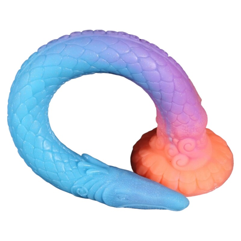OgazR XXL Eel - foszforeszkáló anál dildó - 47 cm (pink) 85645 termék bemutató kép
