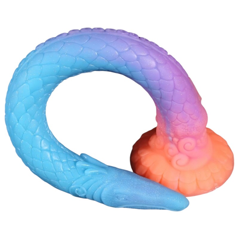 OgazR XXL Eel - foszforeszkáló anál dildó - 47 cm (pink) 113352 termék bemutató kép