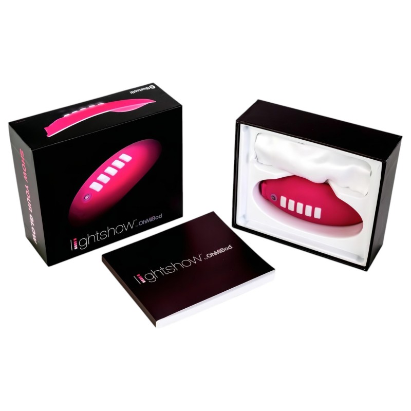 OhMiBod Lightshow - app-vezérelt csiklóizgató vibrátor LED-fénnyel (pink) 156418 termék bemutató kép