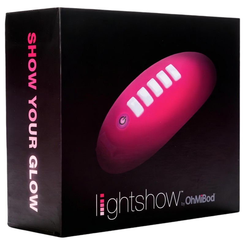 OhMiBod Lightshow - app-vezérelt csiklóizgató vibrátor LED-fénnyel (pink) 156421 termék bemutató kép