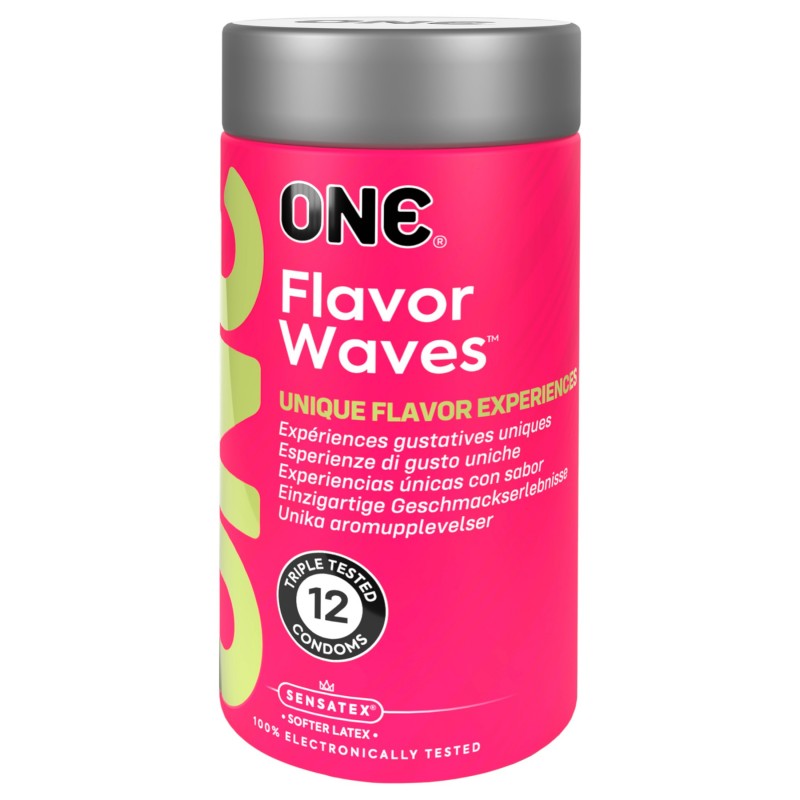 ONE Flavor Waves - ízesített óvszer - vegyes (12 db) 134747 termék bemutató kép