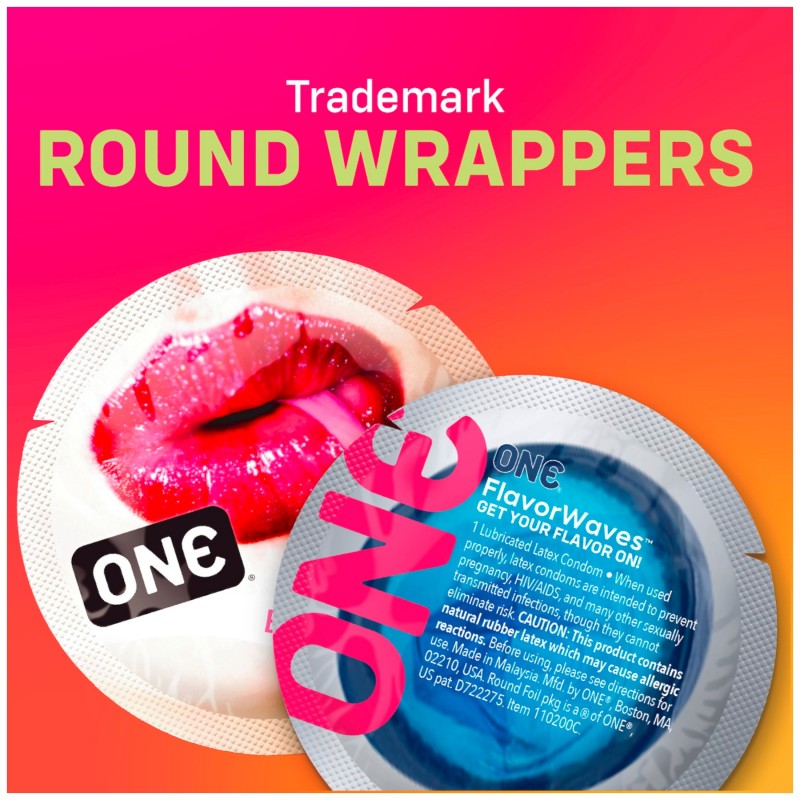 ONE Flavor Waves - ízesített óvszer - vegyes (12 db) 134749 termék bemutató kép