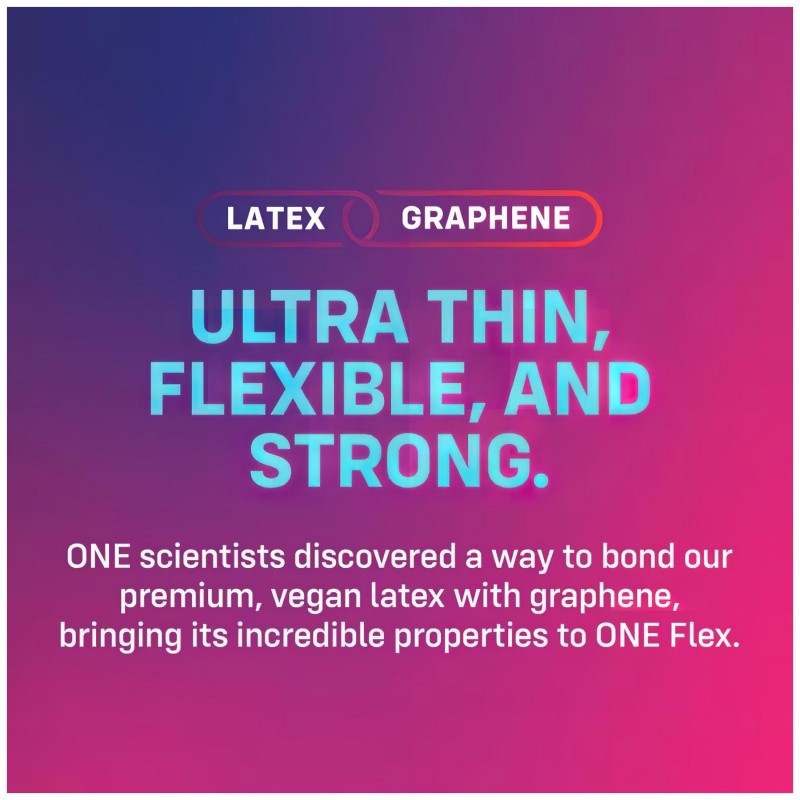 ONE Flex - grafén anyagú óvszer (12db) 124437 termék bemutató kép