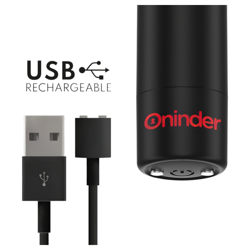 Oninder - App-vezérelt vibrátor (fekete) 146857 termék bemutató kép