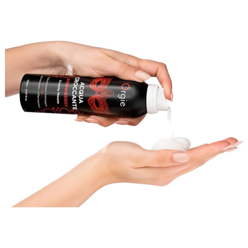 Orgie Acqua Croccante - masszázshab - eper (150 ml) 140318 termék bemutató kép