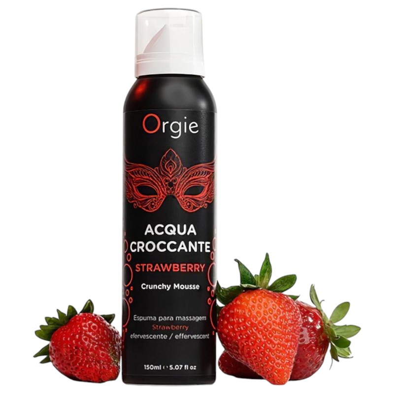 Orgie Acqua Croccante - masszázshab - eper (150 ml) 140319 termék bemutató kép