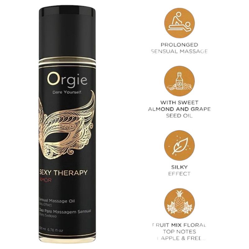 Orgie Amor - érzéki masszázsolaj (200 ml) 133966 termék bemutató kép