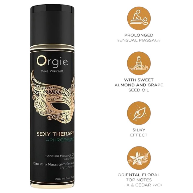 Orgie Aphrodisiac - érzéki masszázsolaj (200ml) 118432 termék bemutató kép