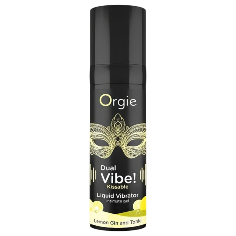 Orgie Dual Vibe - folyékony vibrátor pároknak Gin Tonic ízben (15 ml) 163627 termék bemutató kép