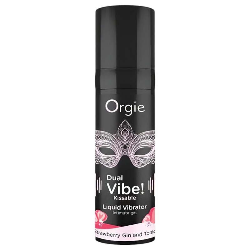Orgie Dual Vibe - unisex folyékony vibrátor - Eper - Gin Tonic (15 ml) 134885 termék bemutató kép