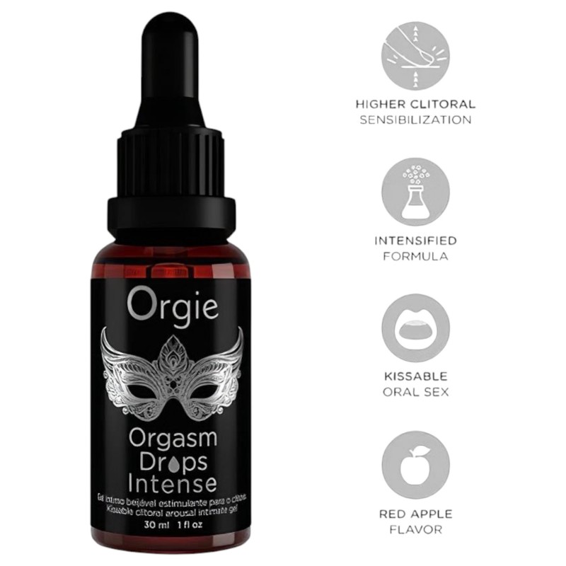 Orgie Orgasm Drops Intense - stimuláló intim gél nőknek (30ml) 118564 termék bemutató kép