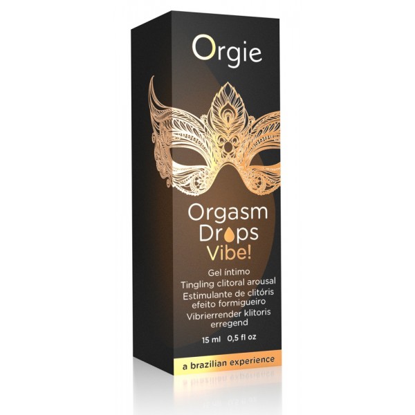 Orgie Orgasm Drops Vibe - bizsergető intim gél nőknek (15ml)