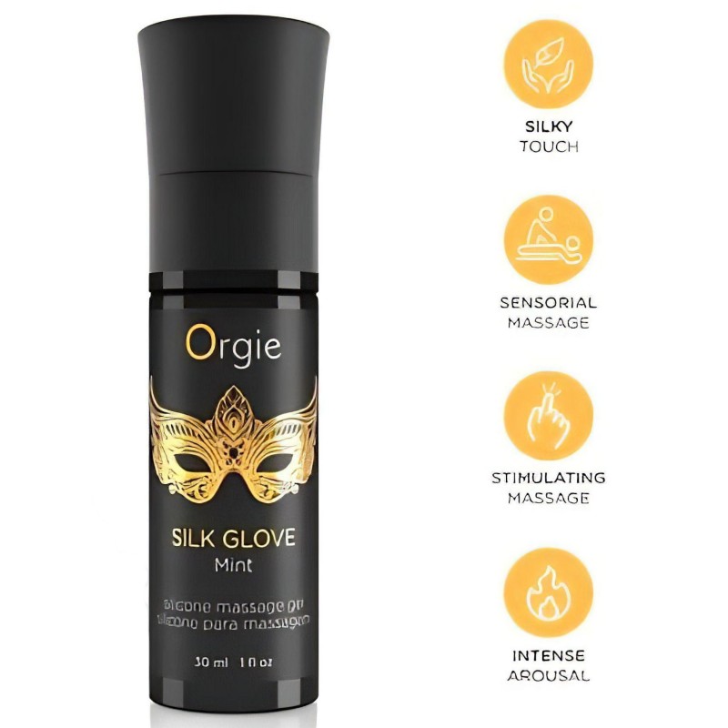 Orgie Pearls Lust - gyöngy nyaklánc és masszázsgél (30ml) 119100 termék bemutató kép