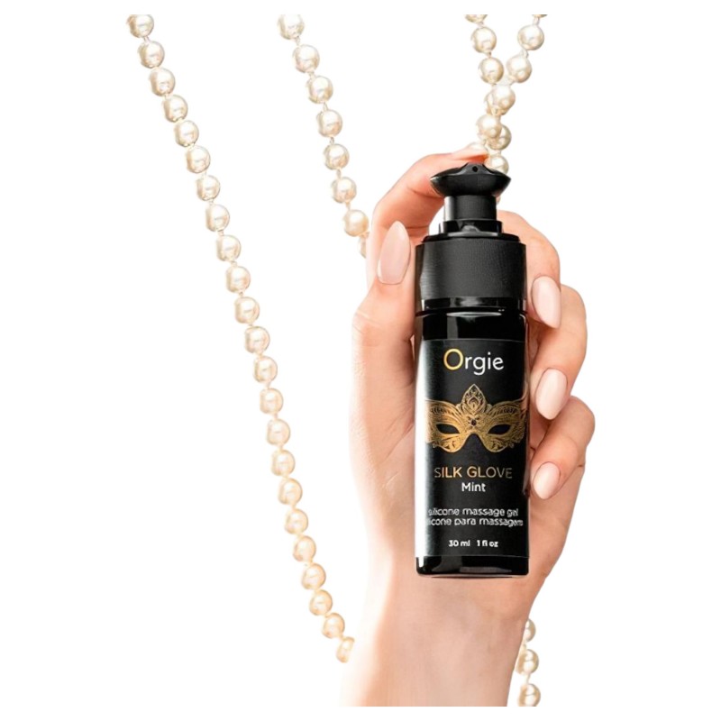 Orgie Pearls Lust - gyöngy nyaklánc és masszázsgél (30ml) 118469 termék bemutató kép