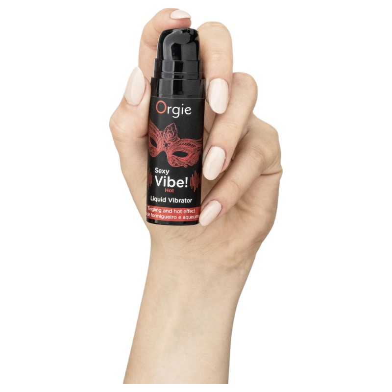 Orgie Sexy Vibe HOT - epres, melegítő folyékony vibrátor (15 ml) 130816 termék bemutató kép