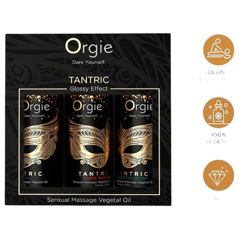 Orgie Tantric - érzéki masszázsolaj szett (3x30ml) 118505 termék bemutató kép