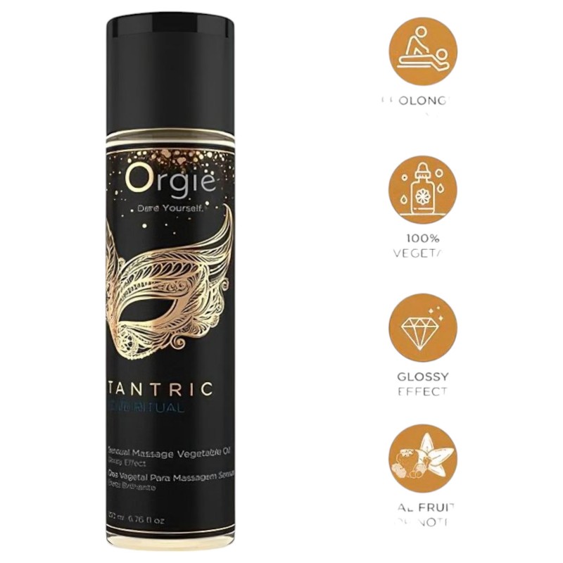 Orgie Tantric Love - érzéki masszázsolaj (200ml) 118428 termék bemutató kép