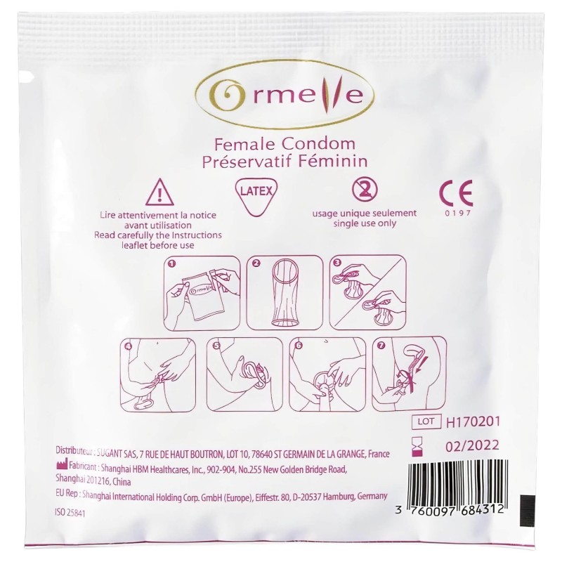 Ormelle Femail - női óvszer fogamzásgátláshoz (5 db) 162896 termék bemutató kép