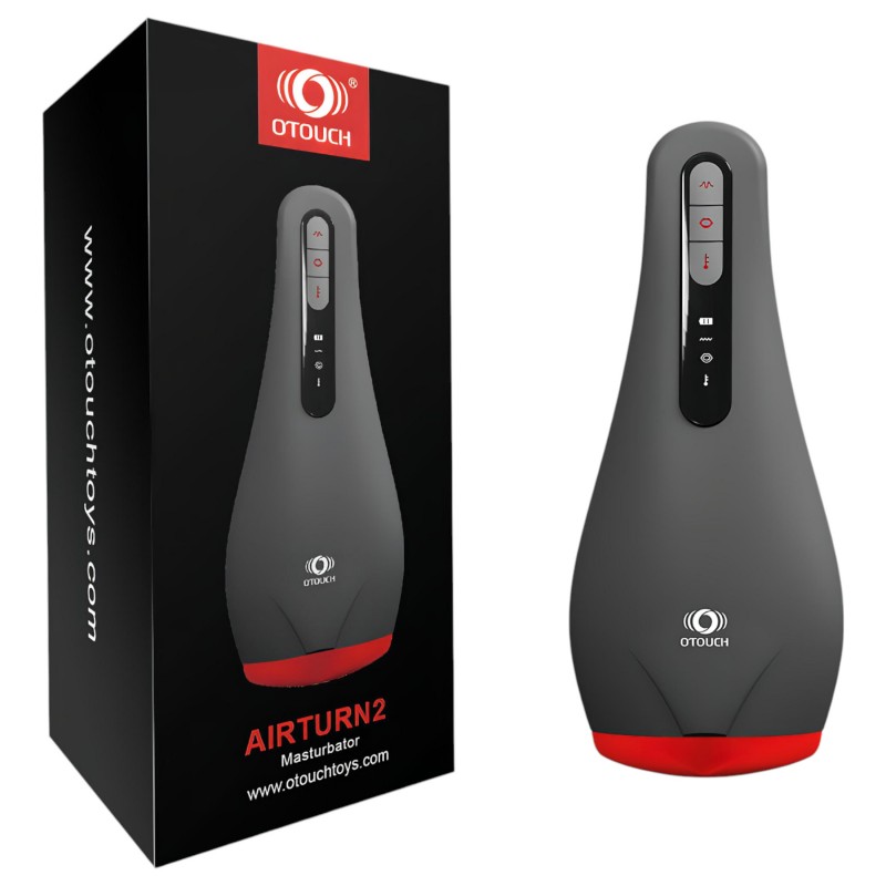 OTOUCH Airturn 2 - akkus szívó maszturbátor (fekete) 117784 termék bemutató kép
