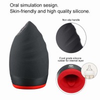 OTOUCH Chiven 2 - akkus rezgő száj maszturbátor (fekete) 88673 termék bemutató kép