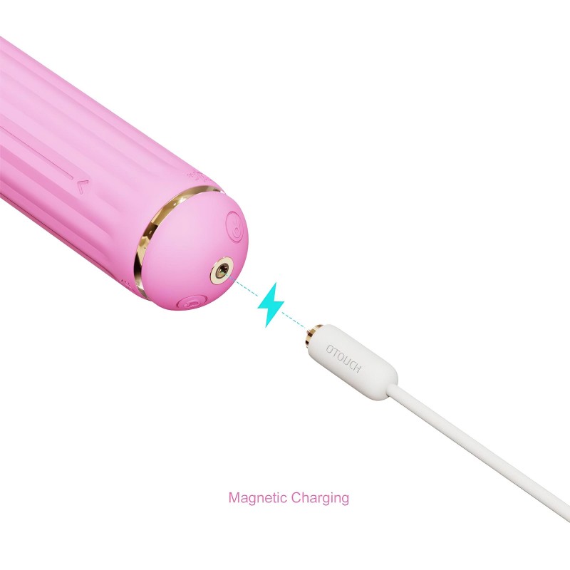 Magic Stick - vibrátor, cserélhető feltétekkel (pink) 110940 termék bemutató kép