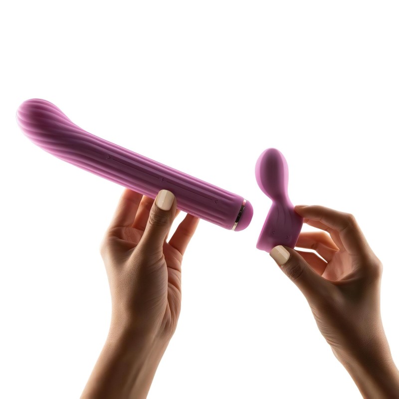 Magic Stick - vibrátor, cserélhető feltétekkel (pink) 110944 termék bemutató kép