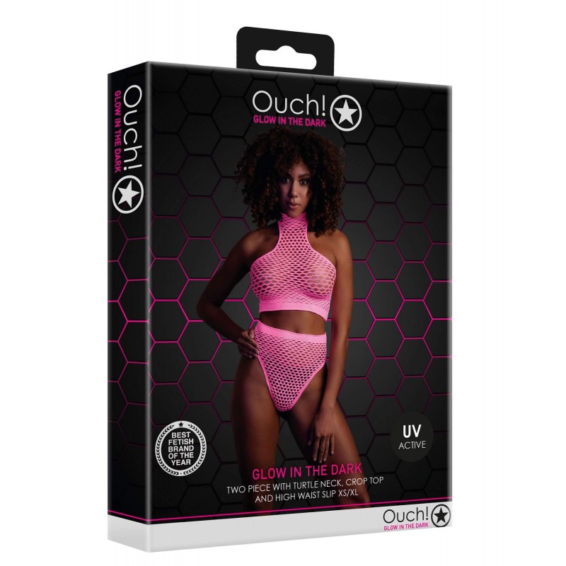 Ouch! - foszforeszkáló fehérnemű szett (pink) 87317 termék bemutató kép