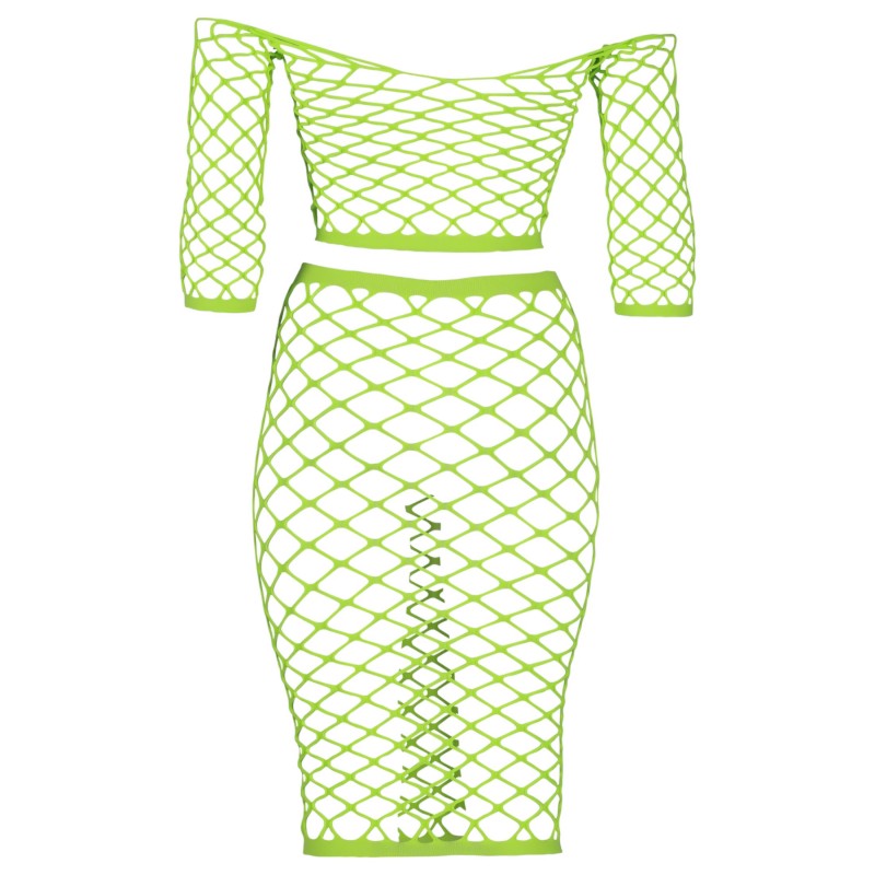 Ouch! - foszforeszkáló szoknya és felső (neon zöld) 113286 termék bemutató kép