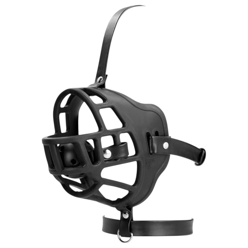 Ouch! - szájkosár, beépített szájpecekkel (fekete) 119852 termék bemutató kép