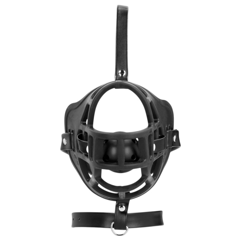 Ouch! - szájkosár, beépített szájpecekkel (fekete) 119854 termék bemutató kép