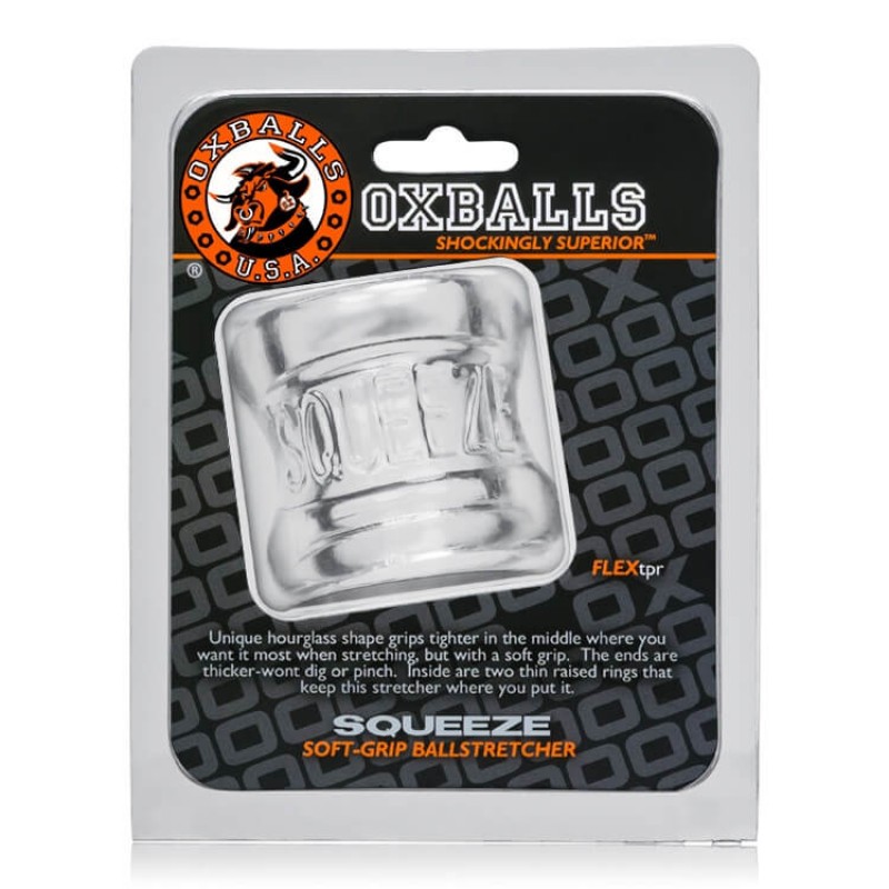 OXBALLS Squeeze - heregyűrű és nyújtó (áttetsző) 30673 termék bemutató kép