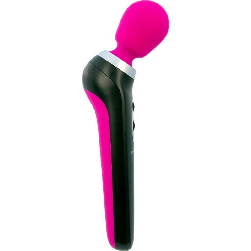 PalmPower Extreme Wand - akkus masszírozó vibrátor (pink-fekete) 48289 termék bemutató kép