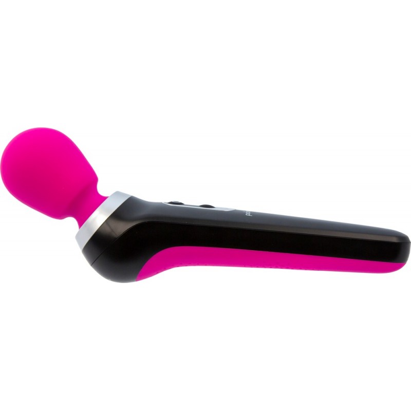 PalmPower Extreme Wand - akkus masszírozó vibrátor (pink-fekete) 48291 termék bemutató kép