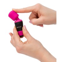 PalmPower Pocket Wand - akkus, mini masszírozó vibrátor (pink-fekete) 27524 termék bemutató kép