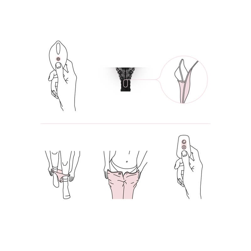 Pantyrebel - akkus, rádiós vibrációs bugyi (fekete) 59160 termék bemutató kép