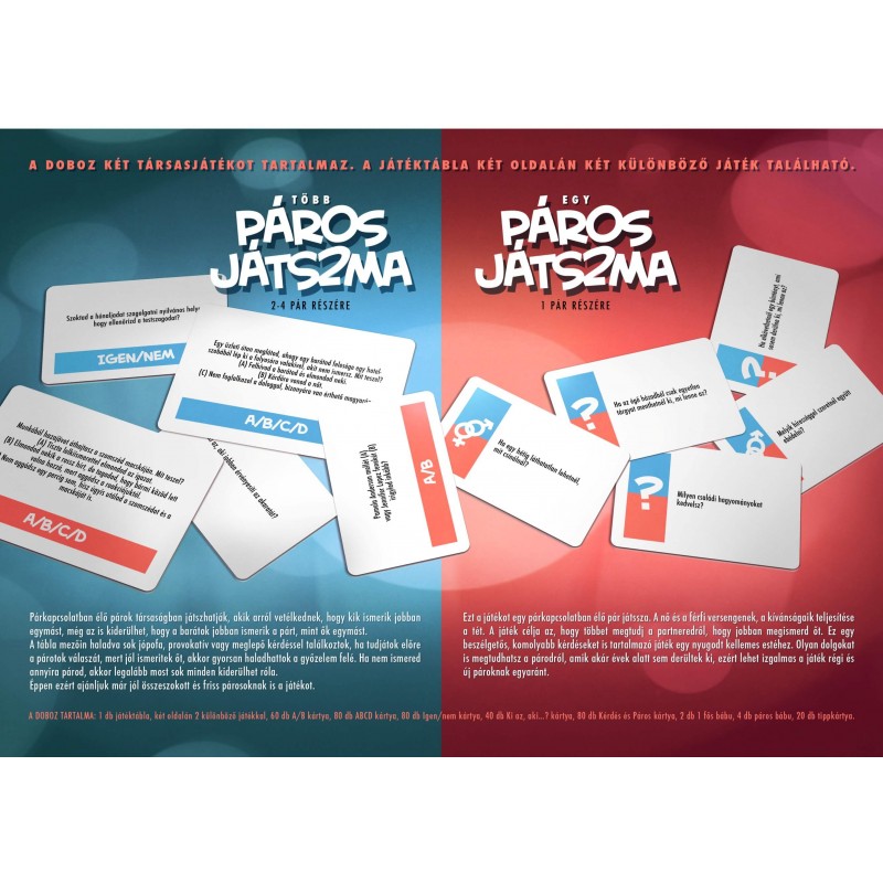 Páros játszma - Ismerkedj okosan társasjáték felnőtteknek 7182 termék bemutató kép
