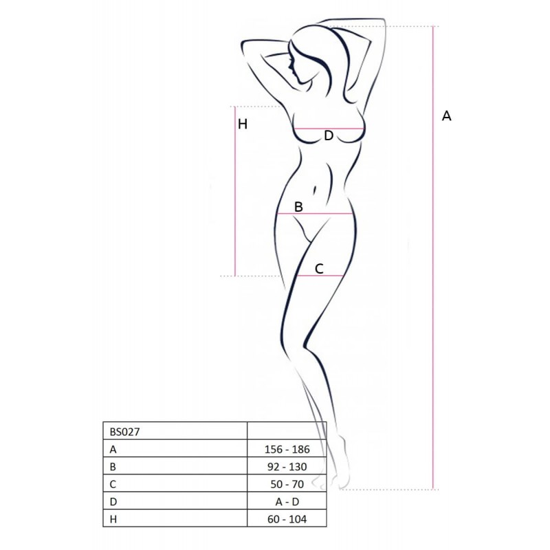 Passion BS027 - necc miniruha (fehér) - S-L 58281 termék bemutató kép