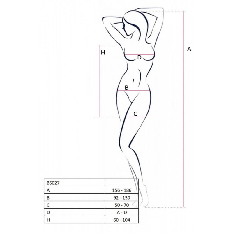 Passion BS027 - necc miniruha (fehér) - S-L 87815 termék bemutató kép