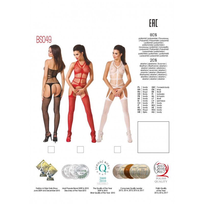 Passion BS049 - nyakpántos necc szett (fehér) - S-L 58776 termék bemutató kép