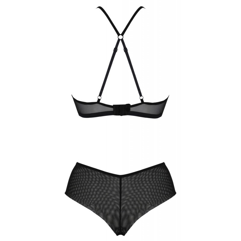 Passion Eco Kerria - csipke bikini szett (fekete) 56631 termék bemutató kép