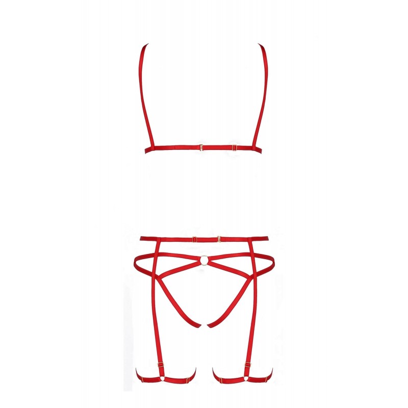 Passion Magali - dísz testhám szett - 3 részes (piros) 78627 termék bemutató kép