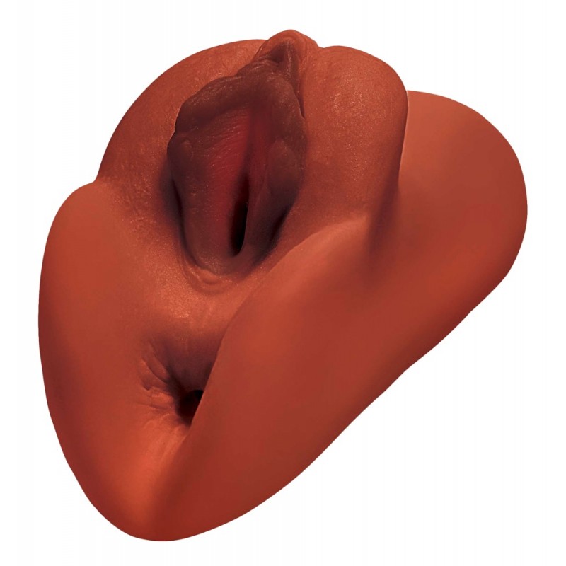 PDX Double Stroker - 2in1 élethű maszturbátor (barna) 45382 termék bemutató kép