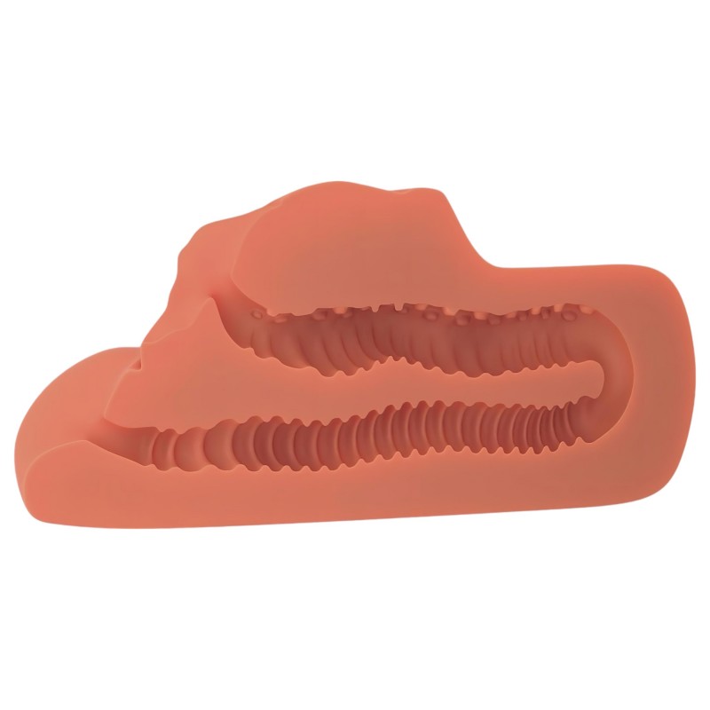 PDX Double Stroker - 2in1 élethű maszturbátor (sötét testszínű) 144404 termék bemutató kép