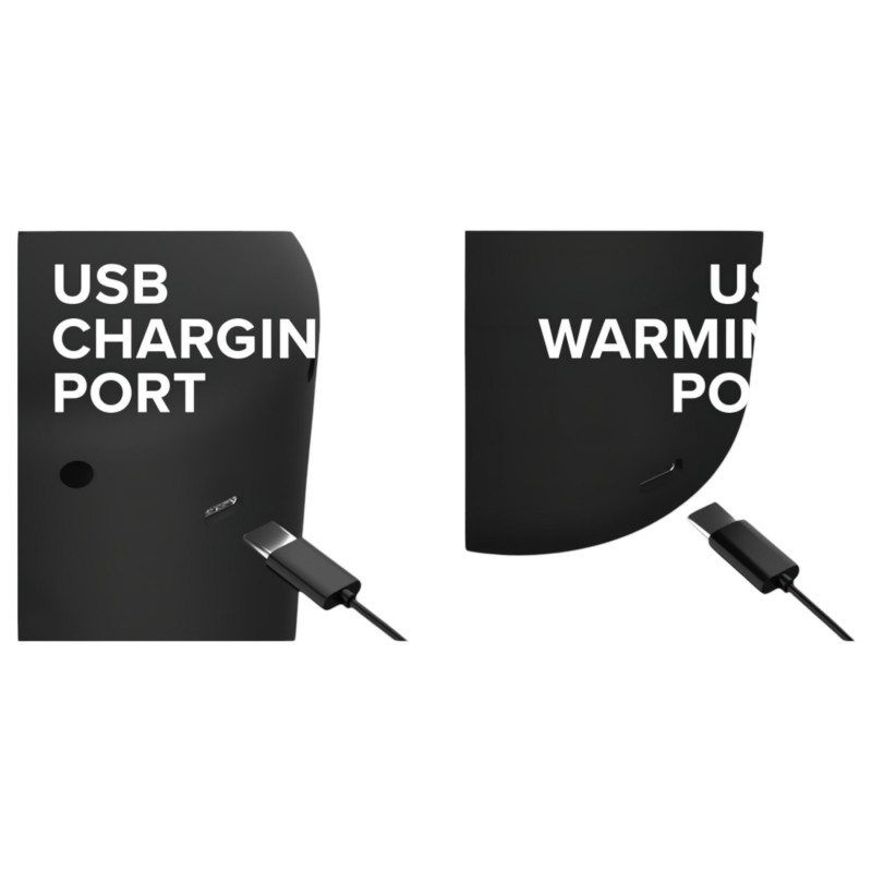 PDX Elite Milk Me Hotter - melegítő maszturbátor (fekete) 109066 termék bemutató kép