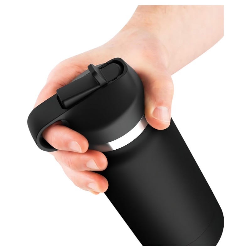 PDX - Fap Flask Thrill Seeker - maszturbátor kulacsban (fekete) 135478 termék bemutató kép