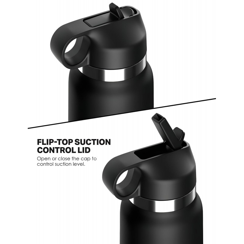 PDX - Fap Flask Thrill Seeker - maszturbátor kulacsban (fekete) 135479 termék bemutató kép
