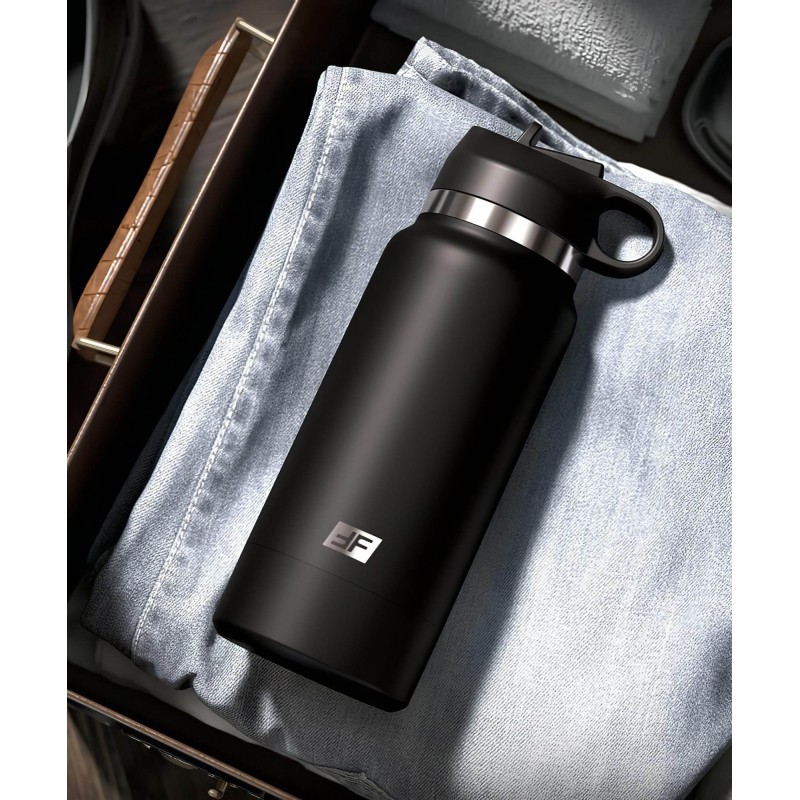 PDX - Fap Flask Thrill Seeker - maszturbátor kulacsban (fekete) 135480 termék bemutató kép